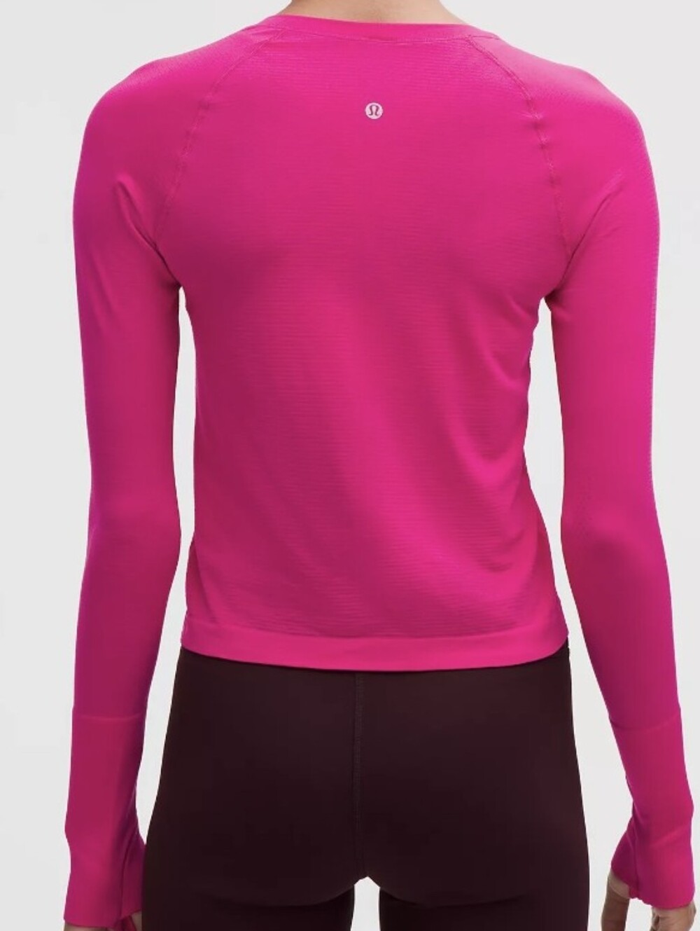 Lululemon Swiftly Tech Long Sleeve 2.0 Waist Length Shirt Pink - Picture 15 of 15